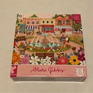 Ceaco 300 Piece Jigsaw Puzzle Olivia Gibbs Town Park Design